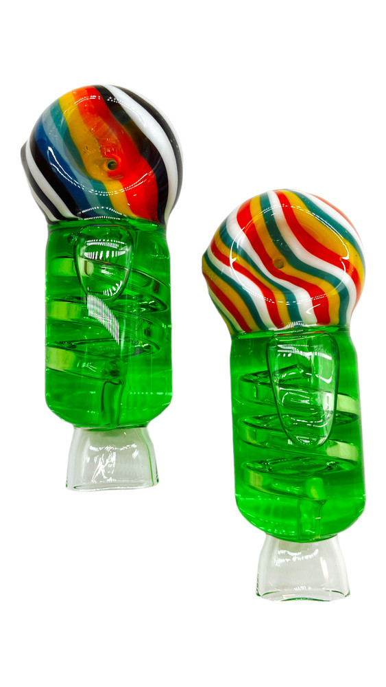 GLYCERIN ART WITH COIL HANDPIPE 4.5"