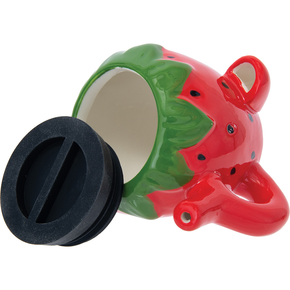 FUJIMA 3.9IN PIPE JAR - RED STRAWBERRY