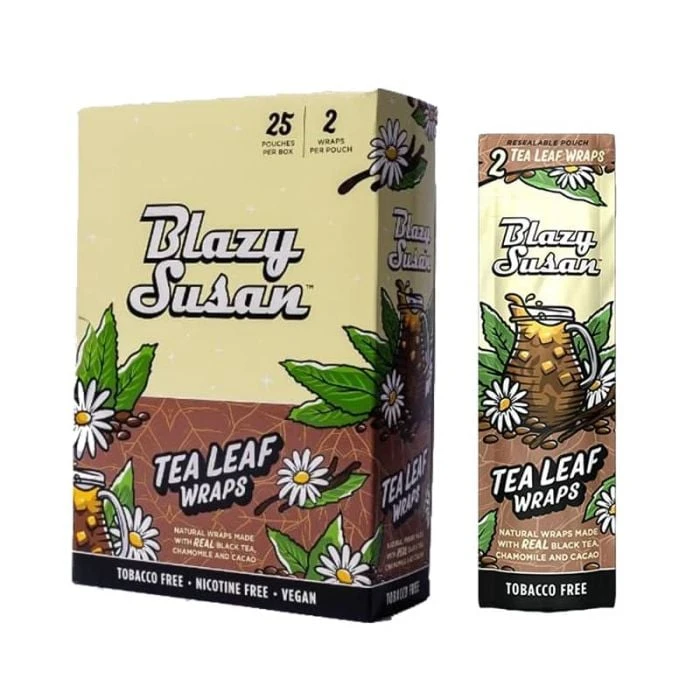 BLAZY SUSAN REAL TEA LEAF WRAPS - 2PCS/25CT
