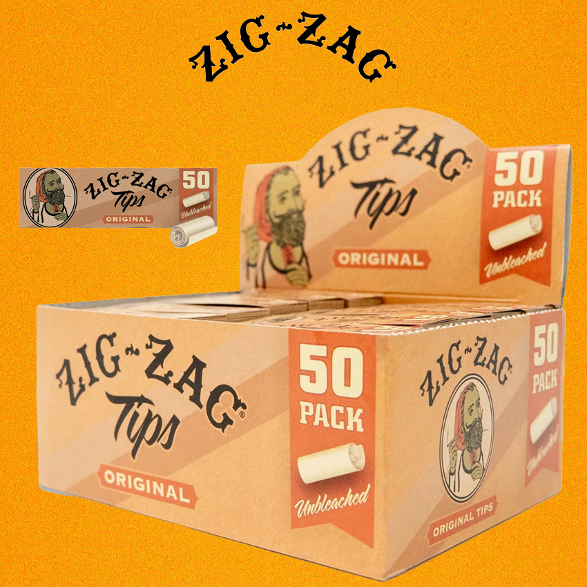 ZIG-ZAG UNBLEACHED ORIGINAL TIPS - 50CT