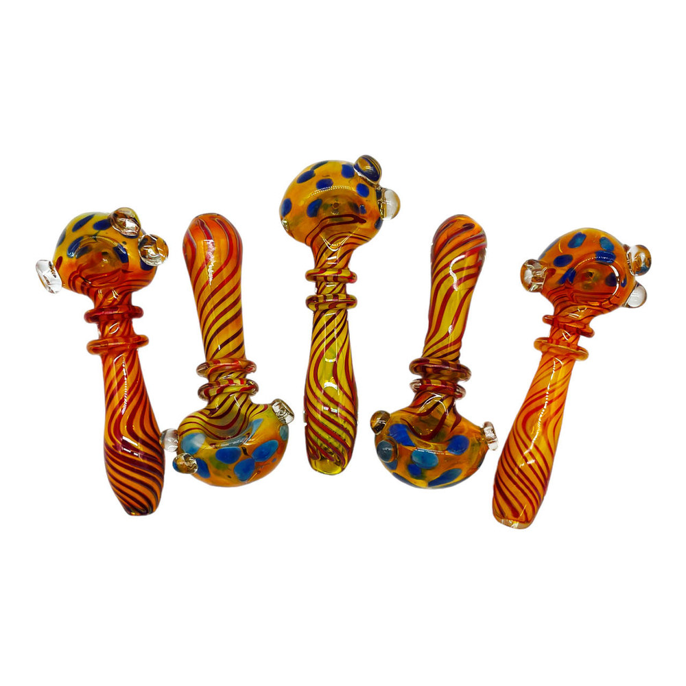 PANTHER DOTTED HEAD HANDPIPE 5" - BAG OF 5CT