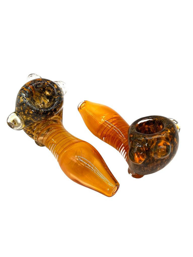 PREMIUM GOLD SHERLOCK HANDPIPE 4" - BAG OF 5
