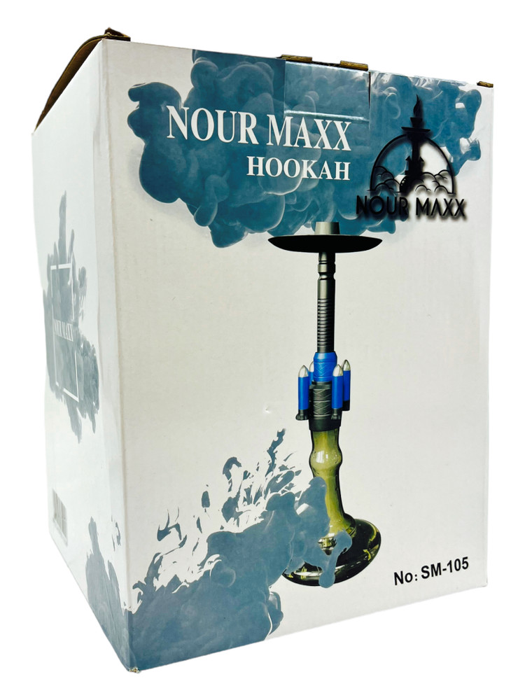 NOUR MAXX - MIX COLOR 1 HOSE HOOKAH 24" (SM-105)