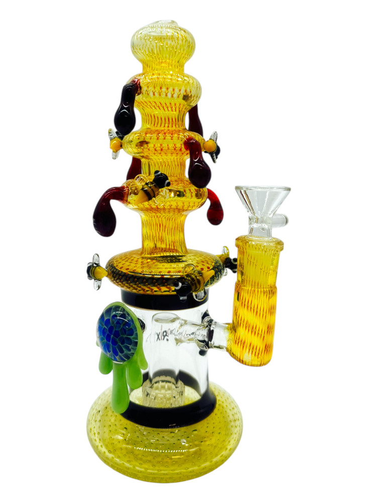 METRIX HONEY BEES WATERPIPE ASSORTED COLOR 9"