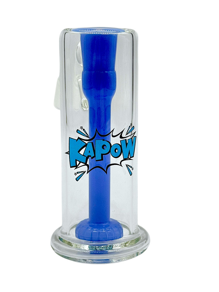 KAPOW GLASS 45 DEGREES STRAIGHT DISC PERC ASH CATCHER 5" (RSB-02)