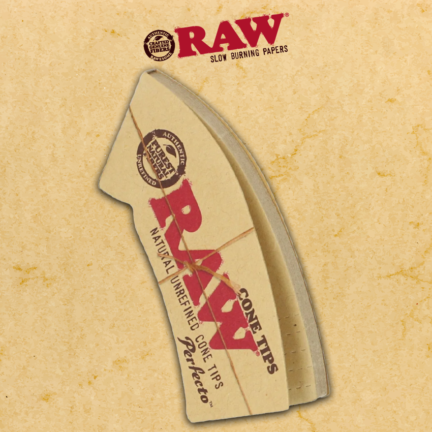RAW PERFECTO UNREFINED CONE TIPS - 24CT