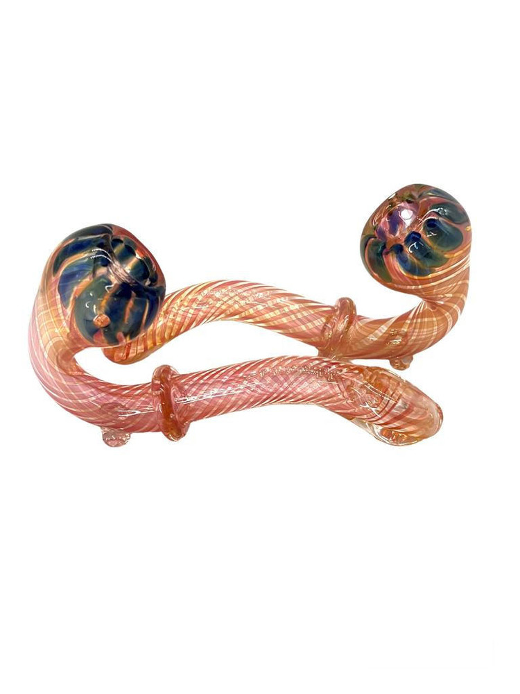 GOLD FUMED SHERLOCK HANDPIPE 5" - BAG OF 5