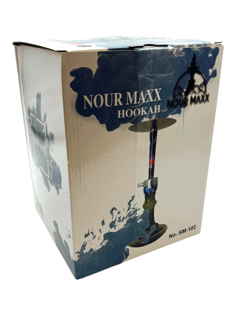 NOUR MAXX - MIX COLOR 1 HOSE HOOKAH 24" (SM-102)