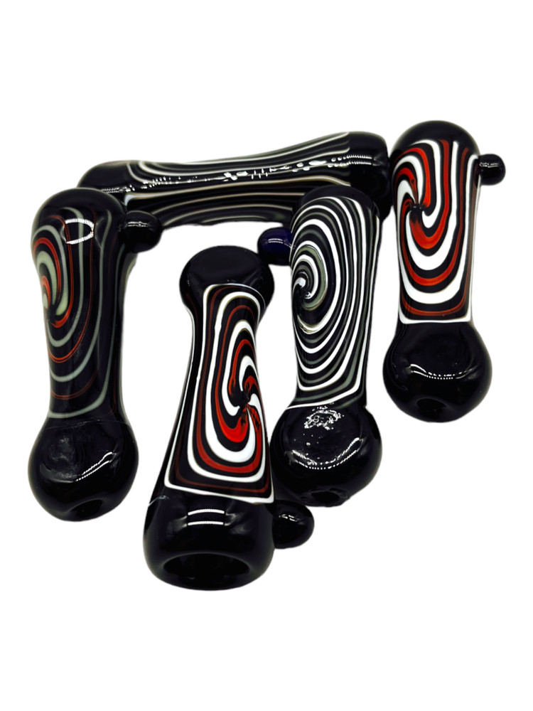 SWIRL ART CHILLUM 3.5" - 10CT BAG