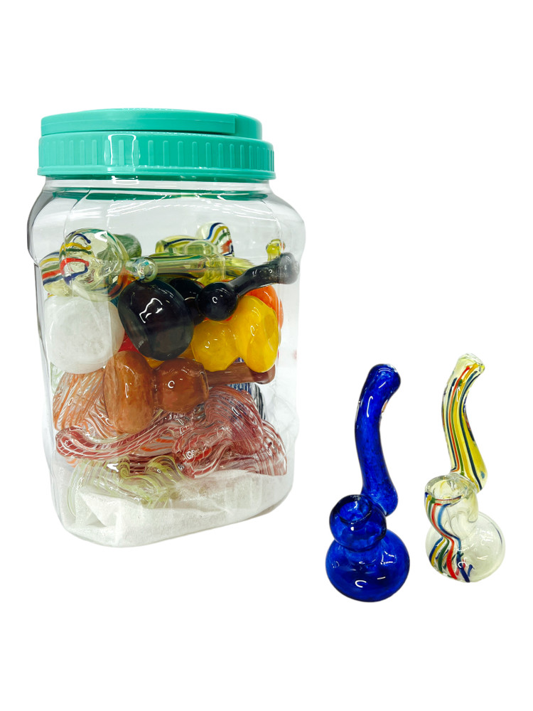 MINI BUUBLER HANDPIPE MIX - 25CT JAR