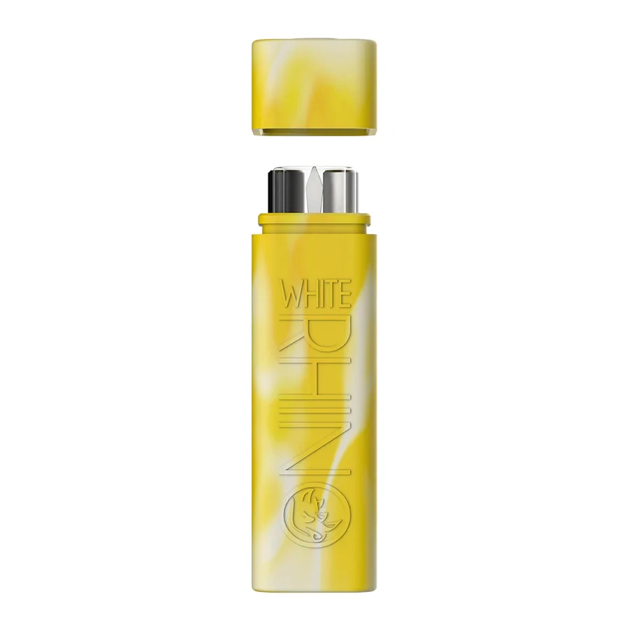 WHITE RHINO SILICONE DUGOUT GLOW IN THE DARK - DISPLAY OF 20