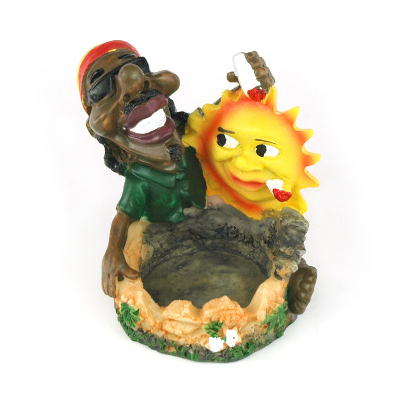 HANDMADE CLAY JAMAICAN SUN (XH6148)