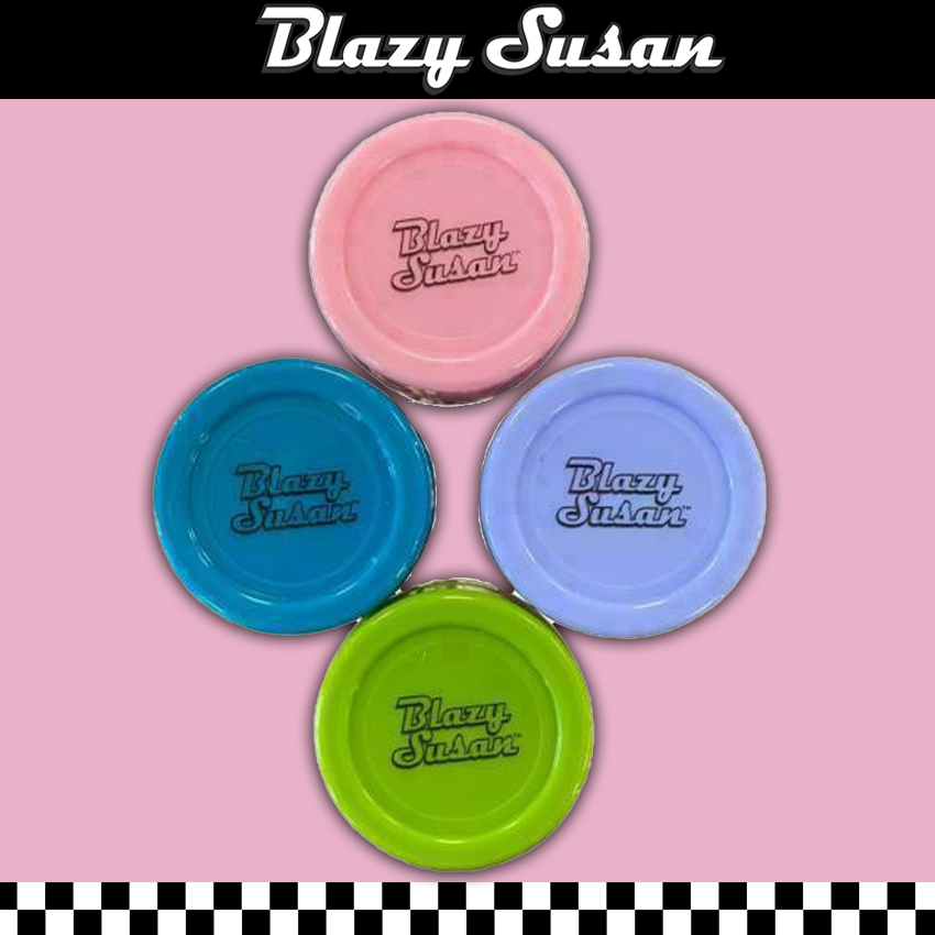 BLAZY SUSAN DAB JAR 45MM ASSORTED COLOR - JAR OF 24CT