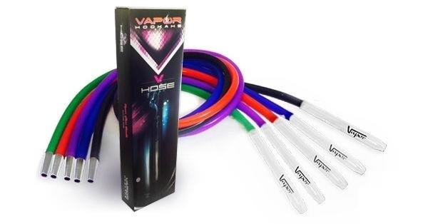 VAPOR HOOKAH SILICONE V-HOSE MIXED COLOR - 1CT