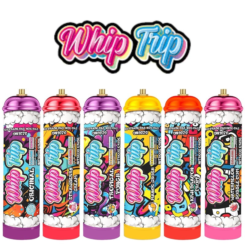 WHIP TRIP EUROPEAN 2.2L 1364G CREAM CHARGERS - DISPLAY OF 2