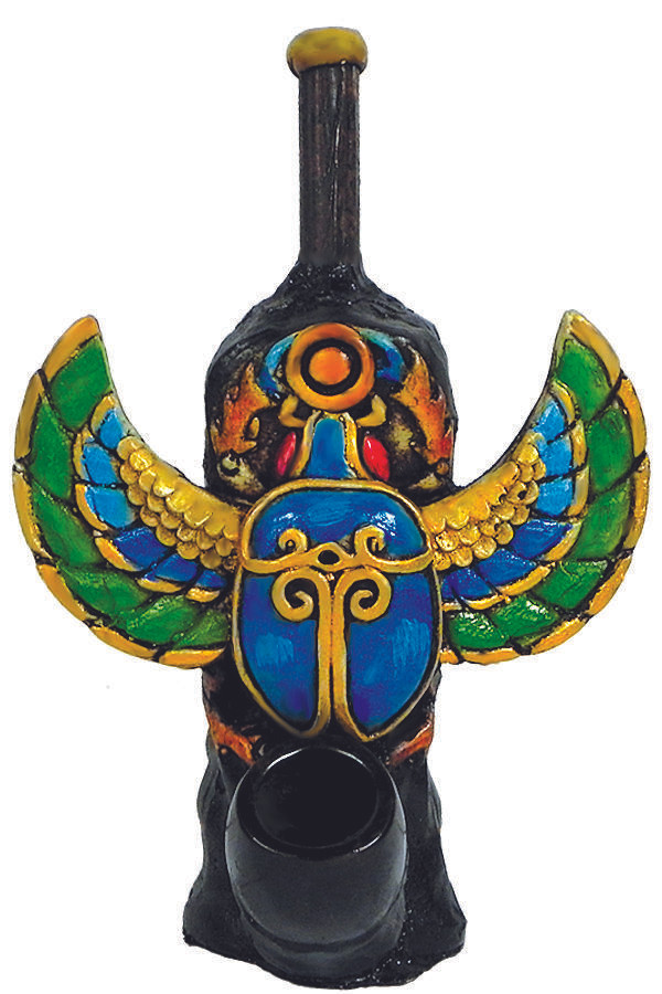 HAND CRAFTED SCARRAB HANDPIPE 7