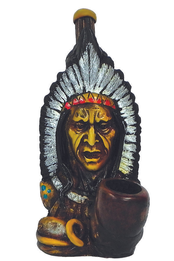 HAND CRAFTED FOOL CROW HANDPIPE 7