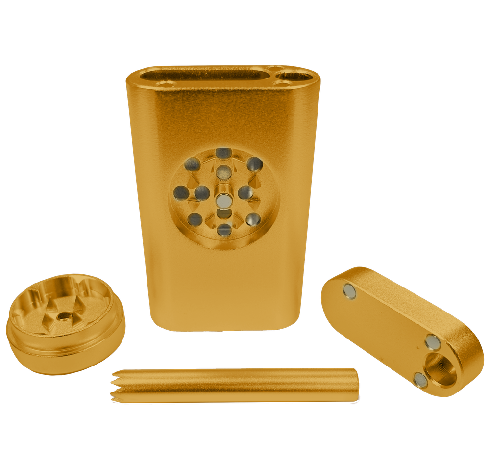 CLOUDZ SMOKE PLATIUM EDITION ALL IN ONE DUGOUT GRINDER ONE HITTER - DISPLAY OF 12