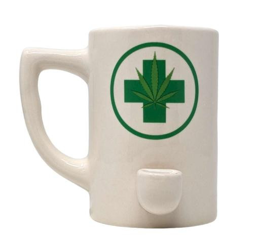 HPG CERAMIC WATER PIPE MUG - LEAF