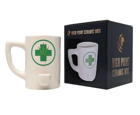 HPG CERAMIC WATER PIPE MUG - LEAF