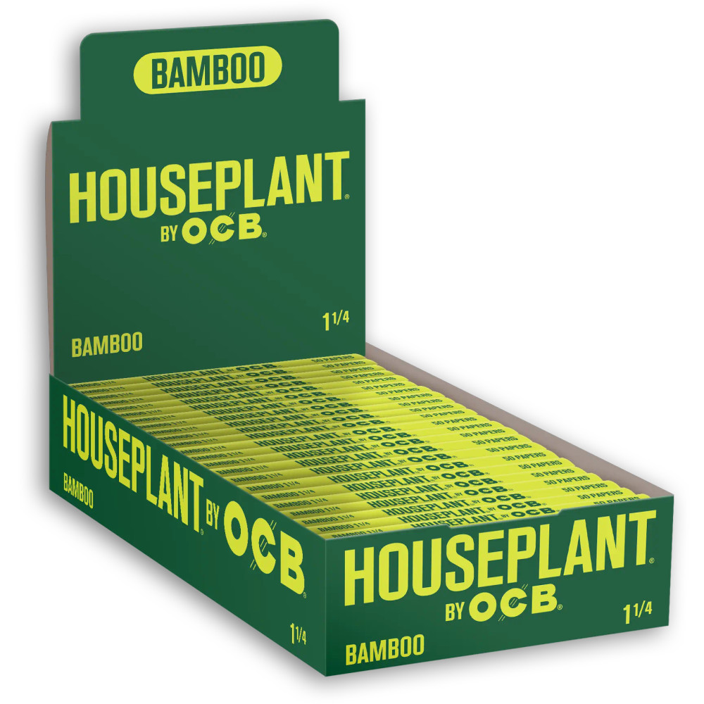HOUSEPLANT BY OCB 1 1/4 BAMBOO PAPER 50-PACK - DISPLAY OF 24