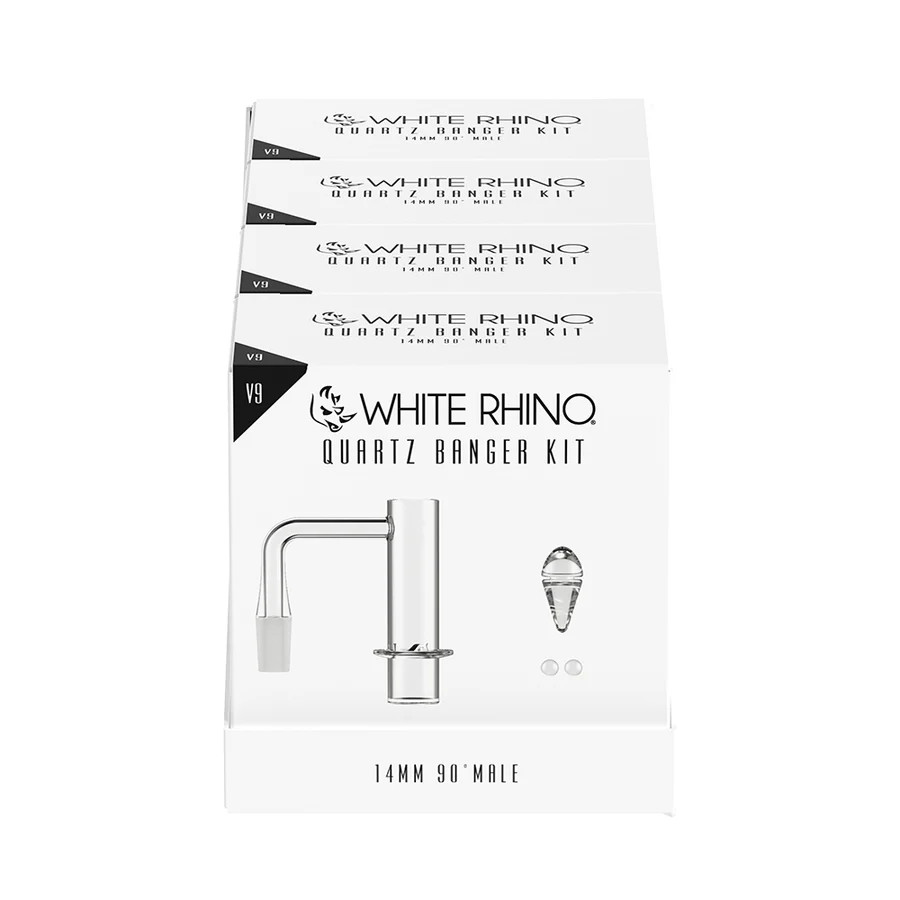 WHITE RHINO QUARTZ BANGER KIT V9 - DISPLAY OF 4