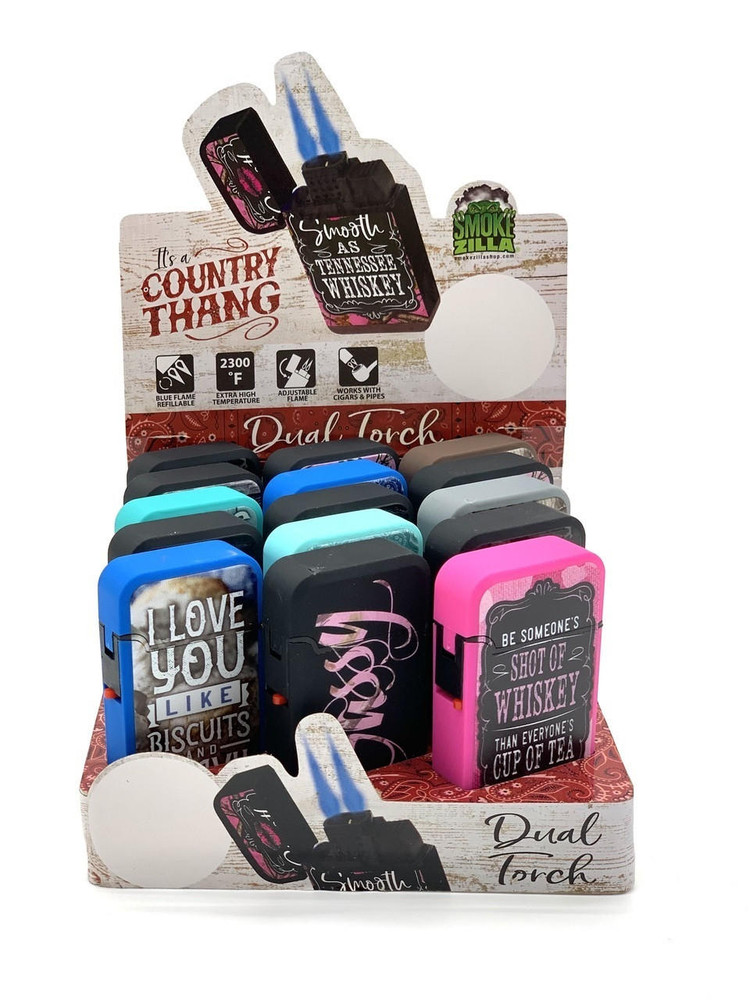 SMOKEZILLA COUNTRY THANG DUAL TORCHES - 15CT - SMOKE ZILLA