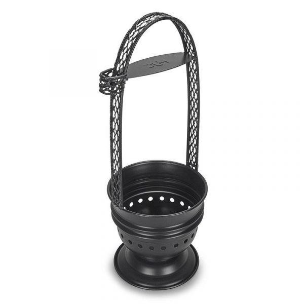 XL VAPOR HOOKAH CHARCOAL HOLDER 17" - BLACK