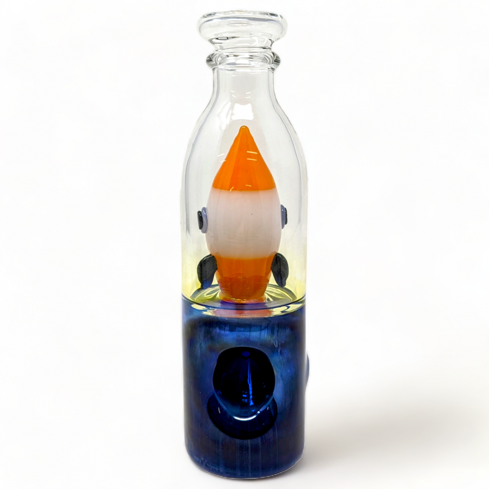 2 IN 1 "BOTTLE ROCKET BLITZ" HAND PIPE/WATERPIPE 6.5"