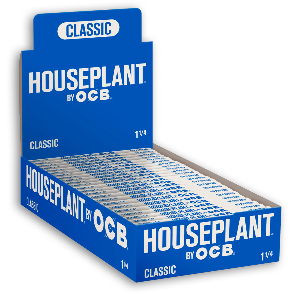 HOUSEPLANT BY OCB 1 1/4 CLASSIS PAPER 50-PACK - DISPLAY OF 24