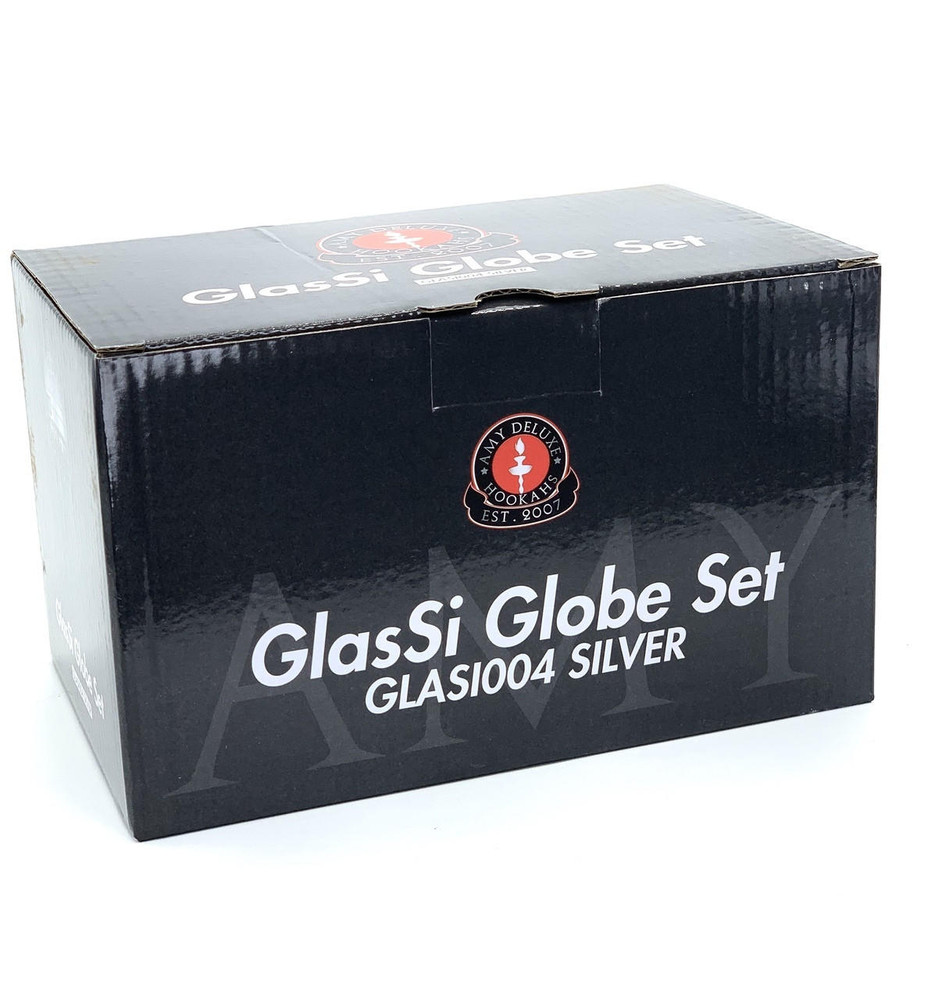 AMY DELUXE GLASS GLOBE HOOKAH SET