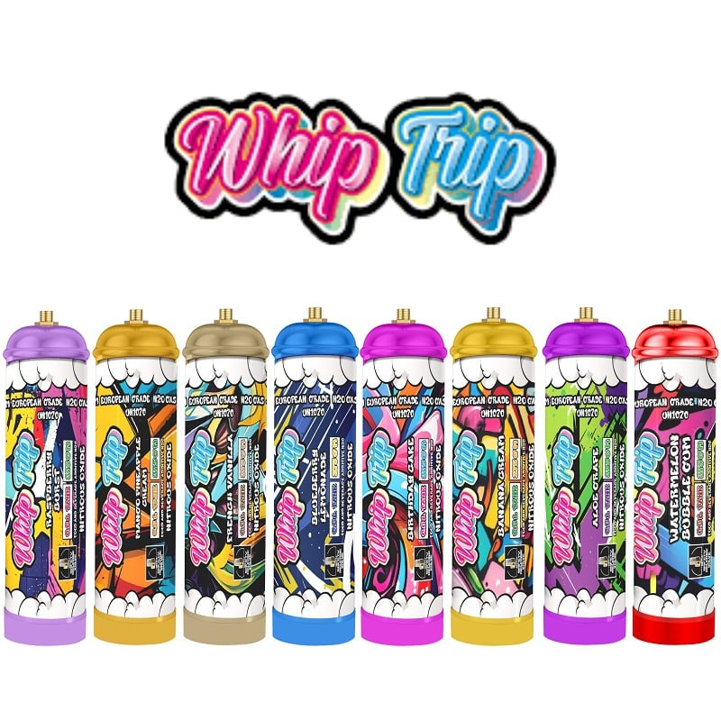 WHIP TRIP EUROPEAN 0.6L 375G CREAM CHARGERS - DISPLAY OF 6