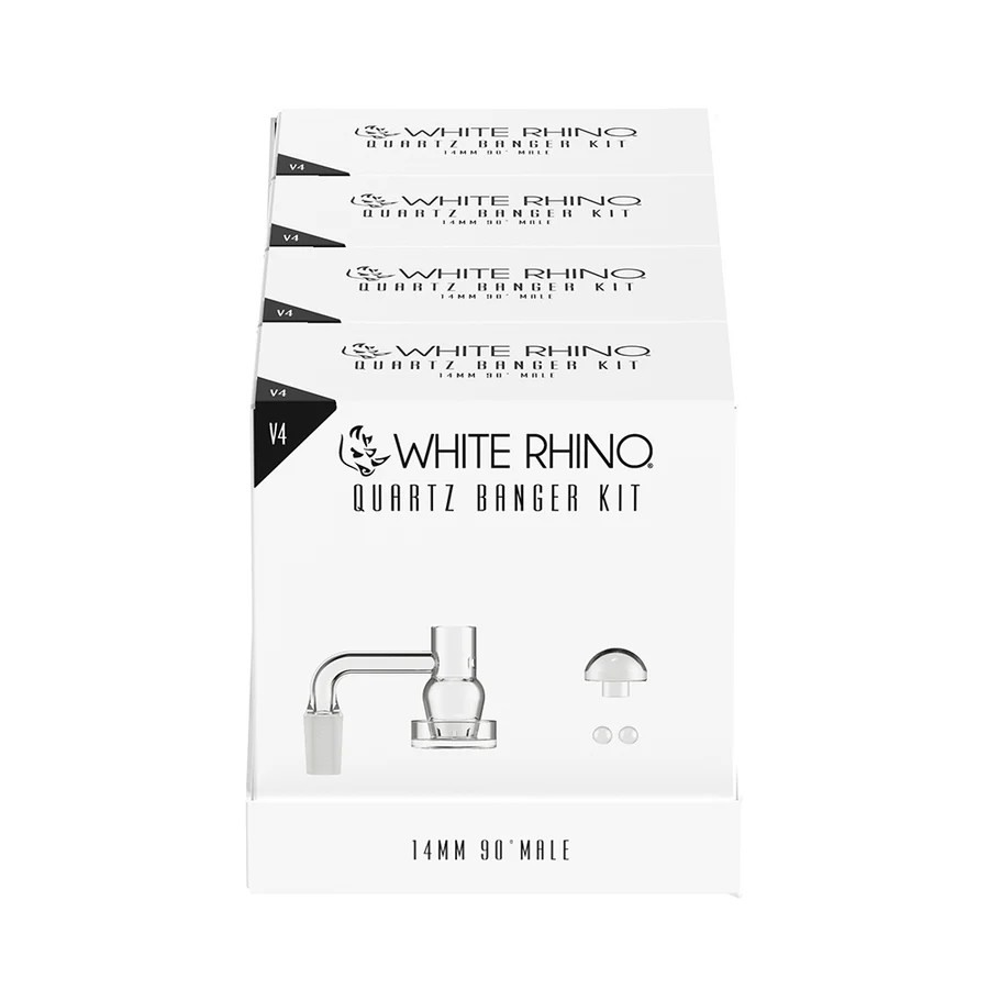 WHITE RHINO QUARTZ BANGER KIT V4 - DISPLAY OF 4