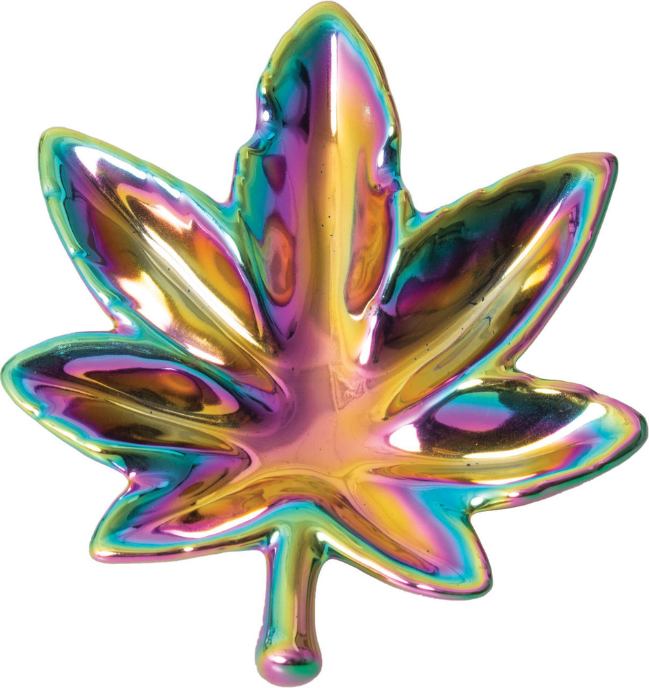 FUJIMA POLYSTONE LEAF ASHTRAYS - 8CT