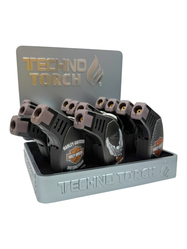 TECHNO TORCH HARLEY DAVIDSON - DISPLAY OF 12