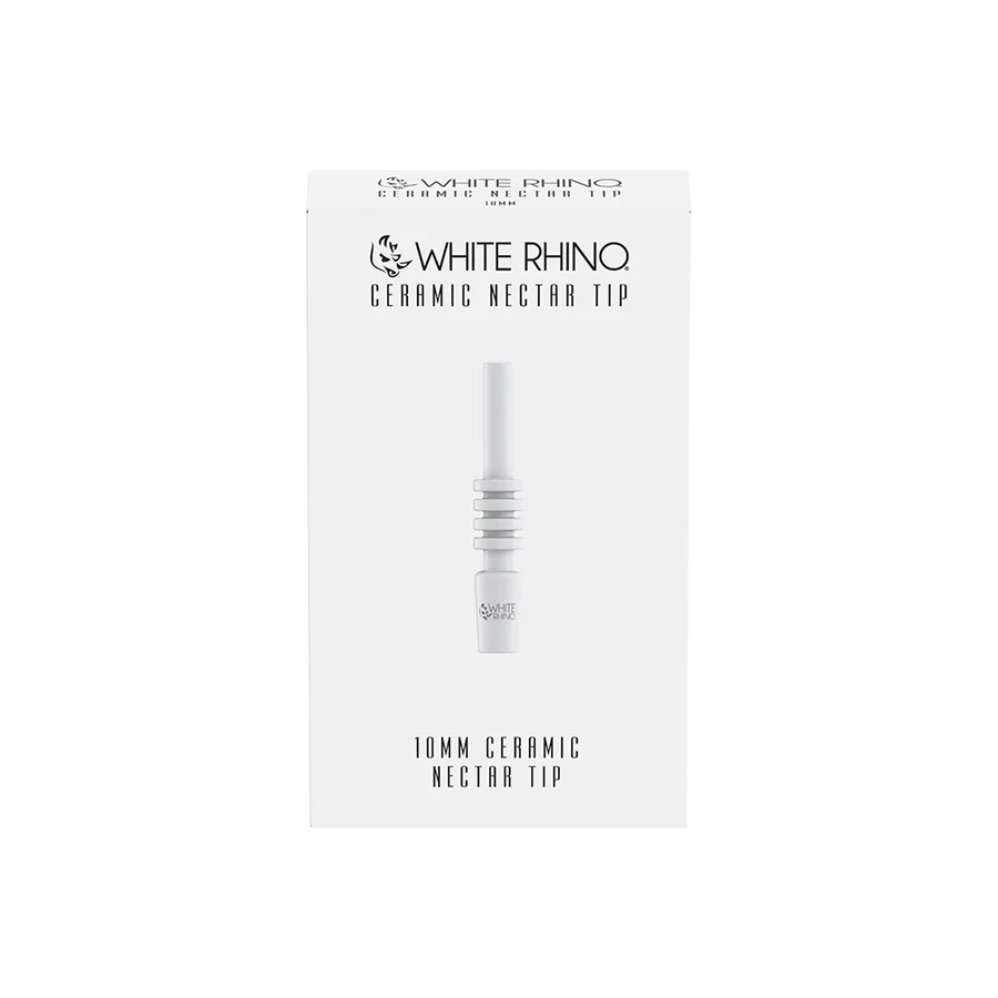 WHITE RHINO CERAMIC NECTAR REPLACEMENT TIP - DISPLAY OF 10