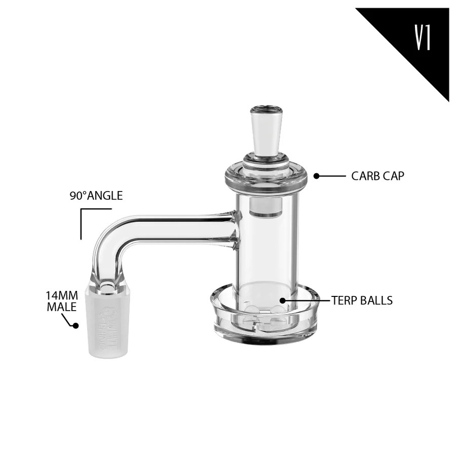 WHITE RHINO QUARTZ BANGER KIT V1 - DISPLAY OF 4