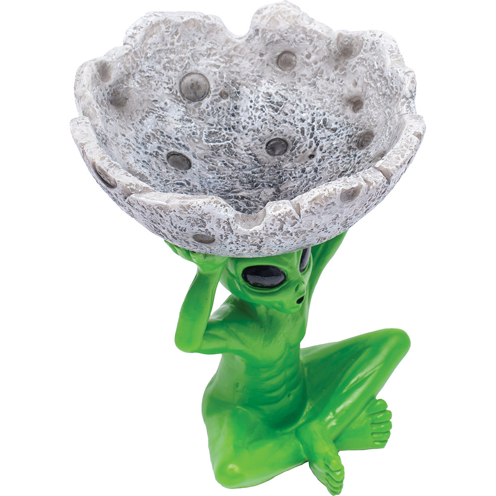 FUJIMA HALF-MOON ALIEN POLYSTONE ASHTRAY 5.5 INCH