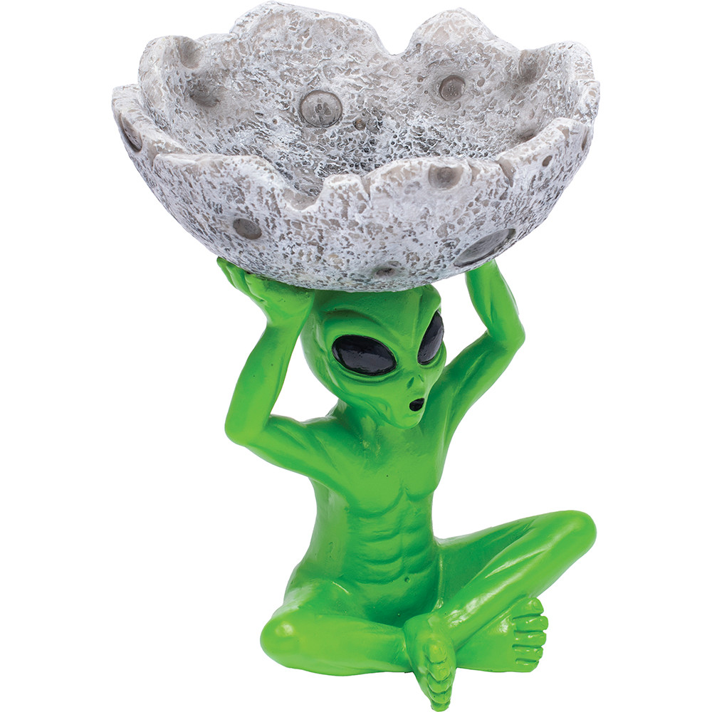 FUJIMA HALF-MOON ALIEN POLYSTONE ASHTRAY 5.5 INCH