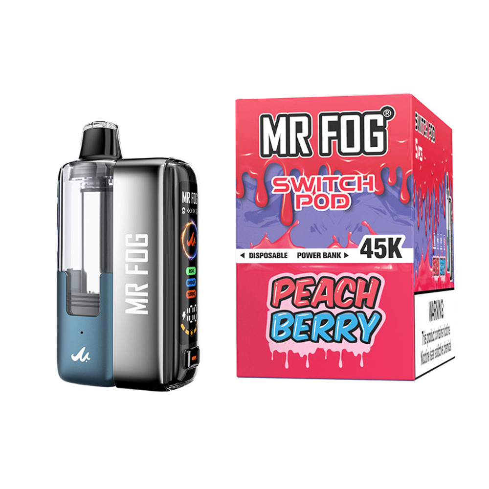 MR FOG SWITCH 45,000 PUFFS (FULL KIT) DISPOSABLE VAPE - DISPLAY OF 5