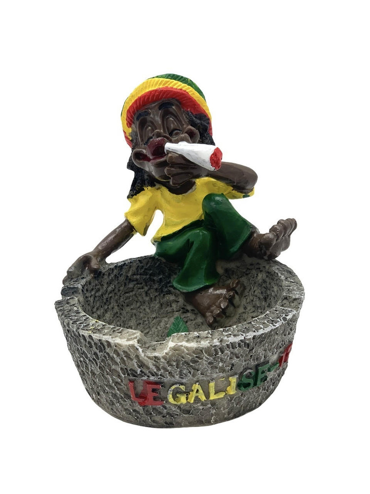 POLY RESIN JAMAICAN ASHTRAY - 1CT (LT48)