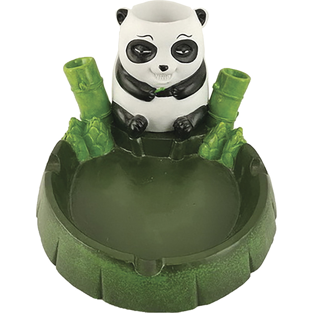 FUJIMA LARGE PANDA OASIS POLYSTONE ASHTRAY
