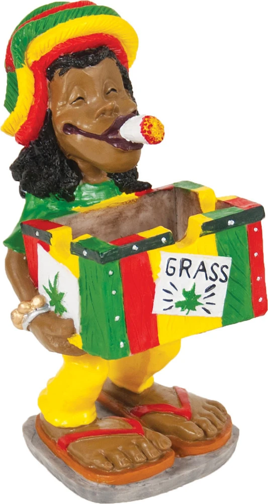 JAMAICAN POLY RESIN ASHTRAY (LT124)
