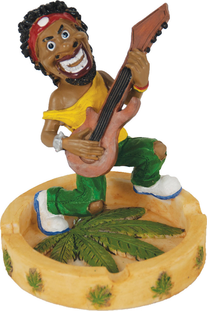 JAMAICAN POLY RESIN ASHTRAY (LT118)