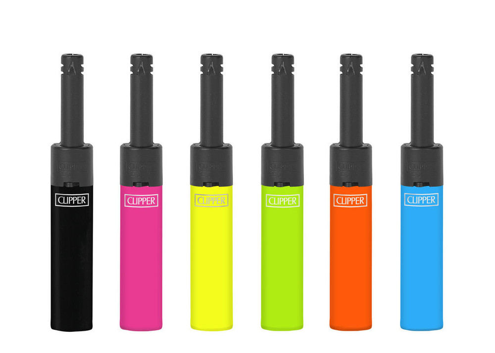 CLIPPER MINI TUBE SOLID FLUO ON BLACK - 24CT DISPLAY