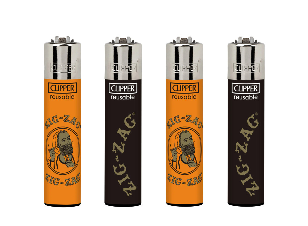 ZIG-ZAG COLLECTION 1 CLIPPER LIGHTERS - DISPLAY OF 48