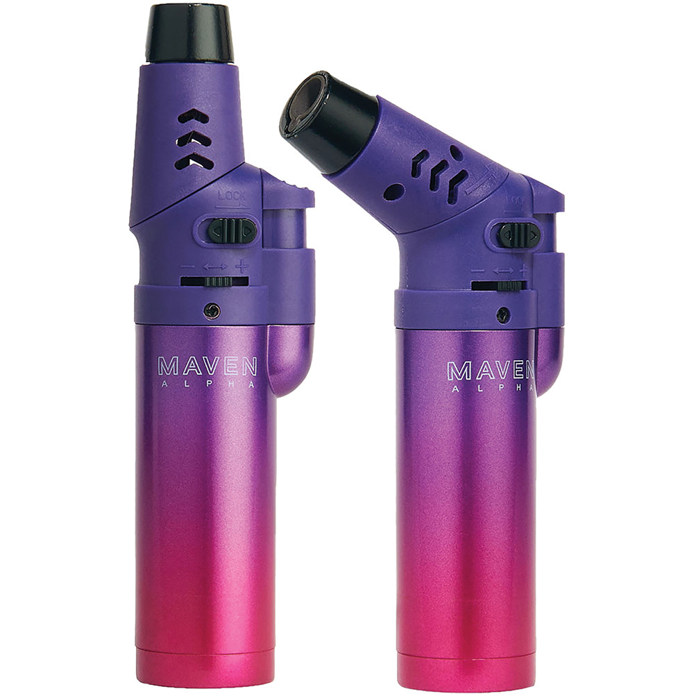 MAVEN ALPHA SINGLE JET FLAME LIGHTER - DISPLAY OF 15