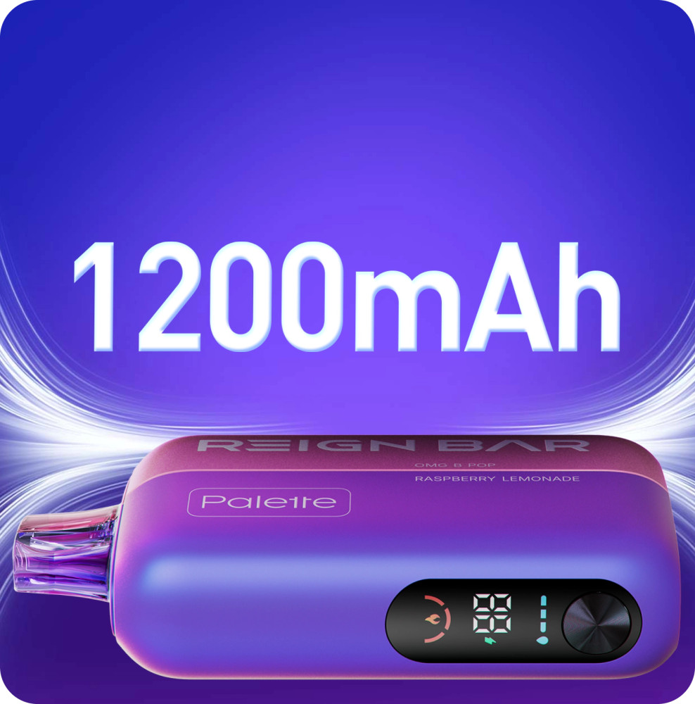 REIGN BAR PALETTE 50,000 PUFFS DISPOSABLE VAPE (FULL KIT) - DISPLAY OF 5