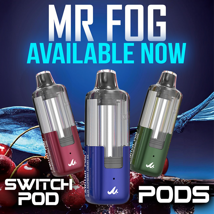 MR FOG SWITCH 45,000 PUFFS (ONLY POD) DISPOSABLE VAPE - DISPLAY OF 5