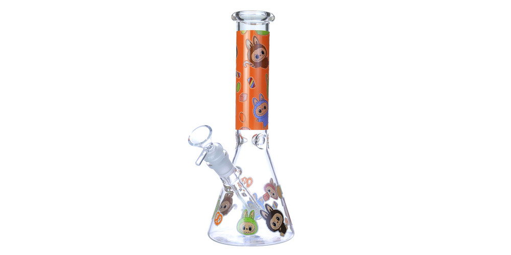 LABUBU SANDED HEAVY BEAKER WATERPIPE 10"